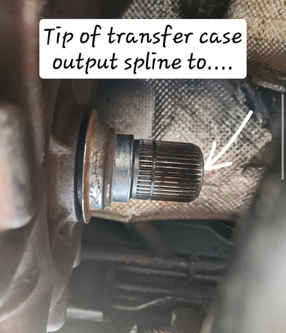 2019-2025 Dodge Ram 2500/3500 5th Gen 6.7L/6.4L Upgraded 1410 or 1350 Series High Angle Double Cardan Front Driveshaft with New Transfer Case bolt-on style Flange Yoke. Big Horn, Laramie, Limited, Limited Longhorn, Lone Star, Power Wagon, Rebel, Tradesman