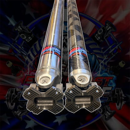 NEW 2021–2026 Dodge Ram 1500 TRX & RHO HD Aluminum Rear Driveshaft 4” or 5” or Carbon Fiber 3.872” with 1480 U-Joints and Billet Aluminum or Forged Steel Flange Yokes- Complete Driveshaft