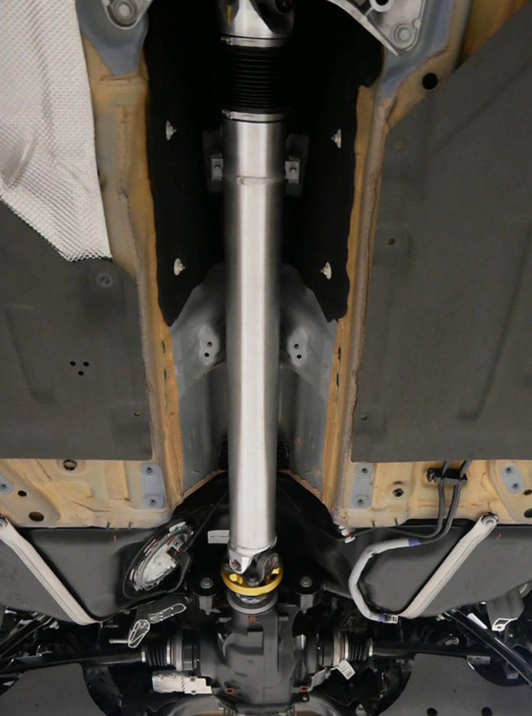 Toyota Supra MKV/MK5 A90 & A91 Driveshaft Kit. 3.5” HD Aluminum Driveshaft with Billet Flange Yokes and Adapter Plates