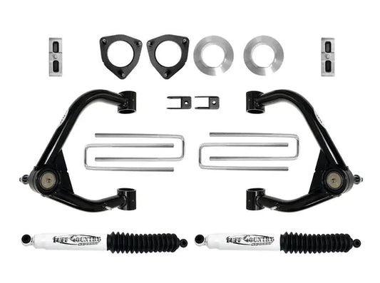 2019-2024 Chevy Silverado 1500 Tuff Country 14199KN 4" Lift Kit with Upper Control Arms and Shocks