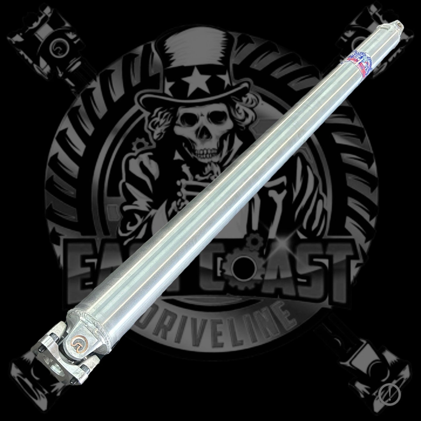 2015-2020 Ford F150 5.0L 4WD Regular Cab Shortbed 4" 1350 Series Aluminum or Carbon Fiber Rear Driveshaft with Chromoly Transfer Case Yoke and Rear Aluminum Flange