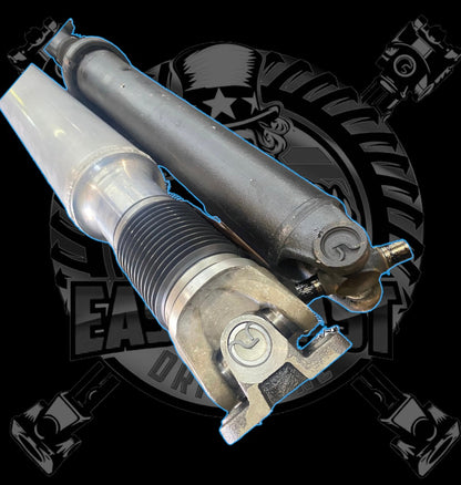 2003-2007 Ford F350 SUPER DUTY 6.0L Diesel AWD/4WD Automatic Crew Cab 8’ Bed Custom 1 Piece Aluminum Driveshaft Replaces 2 Piece Driveshaft with Hanger Bearing. FORD OEM 3C3Z-4R602-BNX