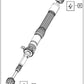 2021-2023 Jeep Gladiator JT Rubicon 3.0L Diesel Crew Cab 1 Piece HD 1350 Series Rear Driveshaft with Direct Mount 8 Bolt Flanges (Mopar 68330601AB & 68330601AA)