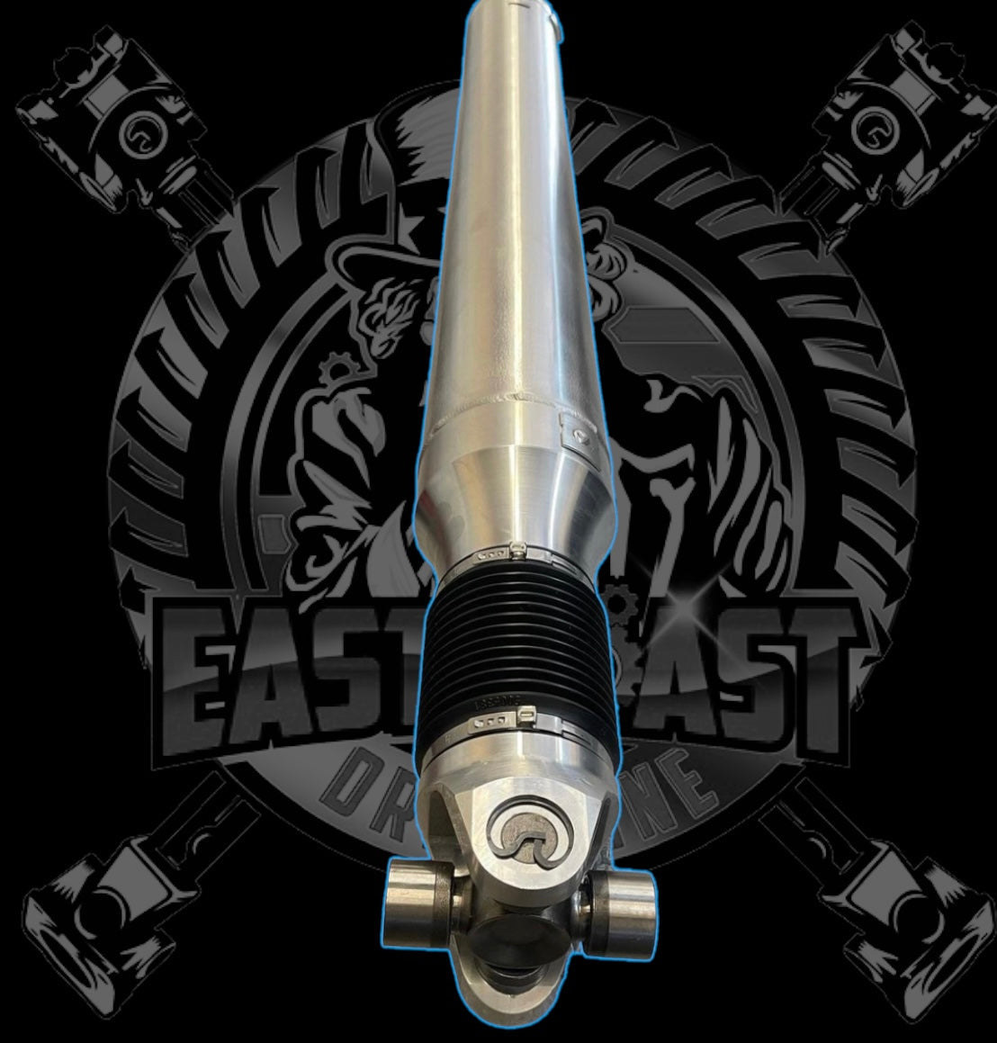 2001-2007 Chevy Silverado / GMC Sierra 2500/3500 2WD/RWD HD Upgraded 2 Piece Driveshaft for 5 Speed Automatic Allison 1000(M74) Transmission 4 Door Crew Cab 6.5’ Bed 153” Wheelbase