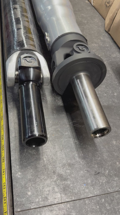 2023-2025 Ford F-150 Raptor R 5.2L V8 10 Speed Automatic AWD/4WD SuperCrew with 8.8” Rear. HD Carbon Fiber or Aluminum Rear Driveshaft. Replaces Ford OEM NL3Z-4602-A, NL3Z4602A