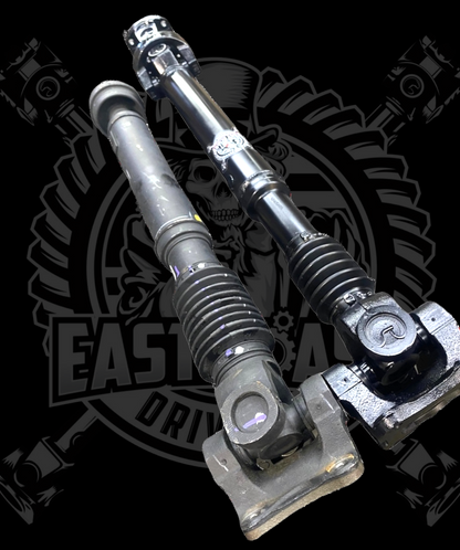 2019-2024 Dodge Ram 2500/3500 5th Gen 6.7L/6.4L Upgraded 1410 or 1350 Series High Angle Double Cardan Front Driveshaft with New Transfer Case bolt-on style Flange Yoke. Big Horn, Laramie, Limited, Limited Longhorn, Lone Star, Power Wagon, Rebel, Tradesman