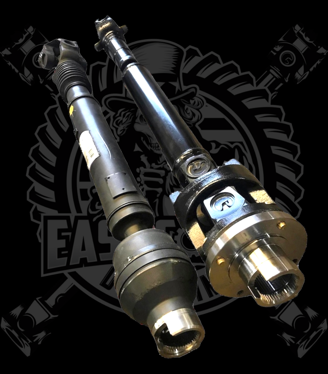 2019-2024 Dodge Ram 2500/3500 5th Gen 6.7L/6.4L Upgraded 1410 or 1350 Series High Angle Double Cardan Front Driveshaft with New Transfer Case bolt-on style Flange Yoke. Big Horn, Laramie, Limited, Limited Longhorn, Lone Star, Power Wagon, Rebel, Tradesman