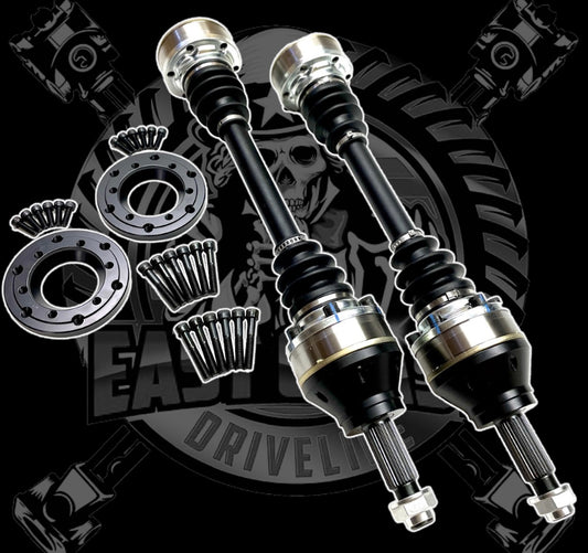 2009+ Nissan 370Z/Infiniti G37 Level 5 Direct Fit Rear Axle with 108mm CV and Conversion Plate (Pair)