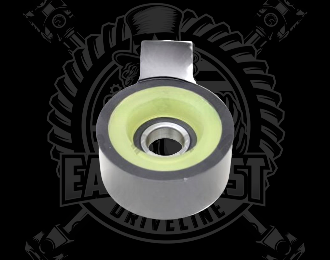Chevy Billet Aluminum Bracket Hanger Bearing with Poly Urethane (Replaces Dana Spicer 210527X)