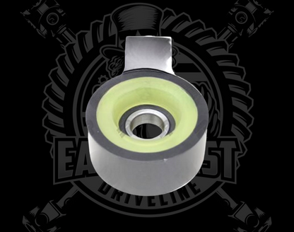 Chevy Billet Aluminum Bracket Hanger Bearing with Poly Urethane (Replaces Dana Spicer 210527X)