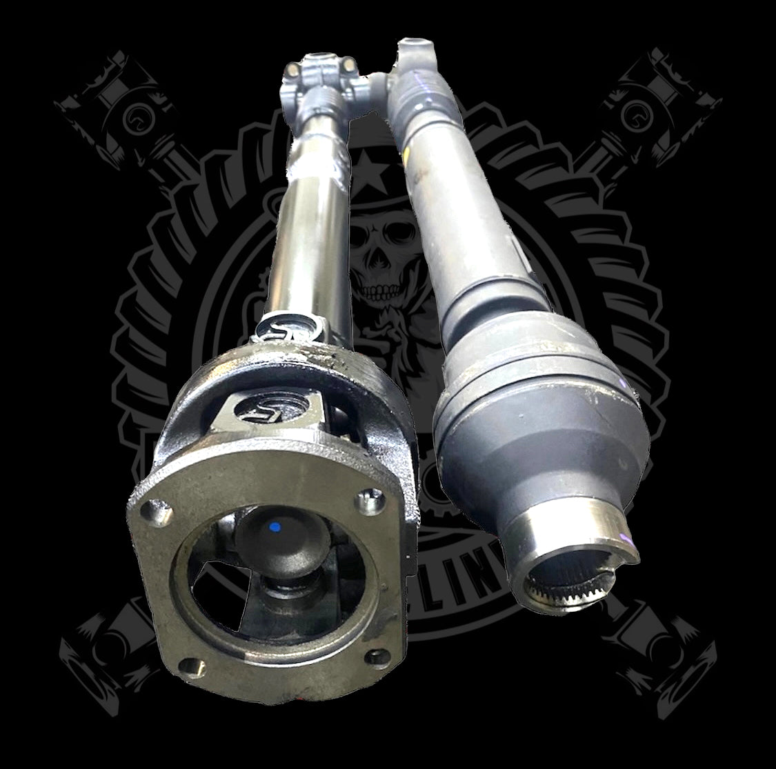 2019-2024 Dodge Ram 4500/5500 DP 5th Gen Upgraded 1410 or 1350 Series High Angle Double Cardan Front Driveshaft with New Transfer Case bolt-on style Flange Yoke Mopar 68312640AC, 68312640AD, 68312640AE, 68312646AC, 68312646AD