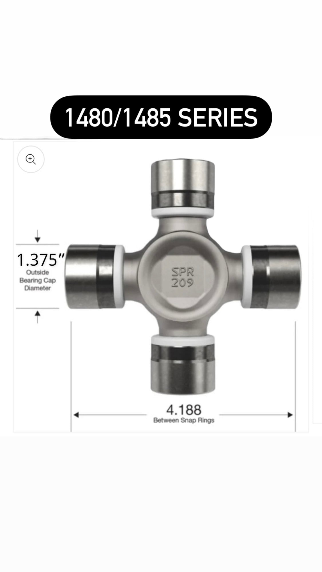 Custom 5.0” Aluminum Driveshaft with Transmission Yoke and Open U-Joint at Differential