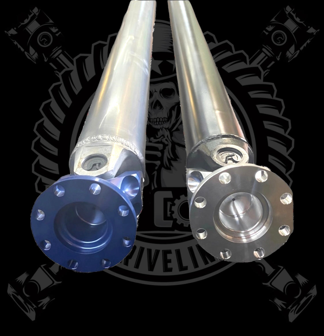 Custom 1 Piece Aluminum Driveshaft  SRT8 4 Bolt Transmisson X Hellcat 8 Bolt Differential