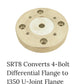 Custom 1 Piece Aluminum Driveshaft  SRT8 4 Bolt Transmisson X Hellcat 8 Bolt Differential