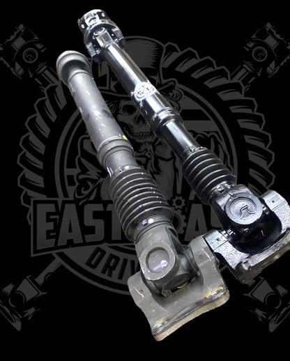 2019-2024 Dodge Ram 4500/5500 DP 5th Gen Upgraded 1410 or 1350 Series High Angle Double Cardan Front Driveshaft with New Transfer Case bolt-on style Flange Yoke Mopar 68312640AC, 68312640AD, 68312640AE, 68312646AC, 68312646AD