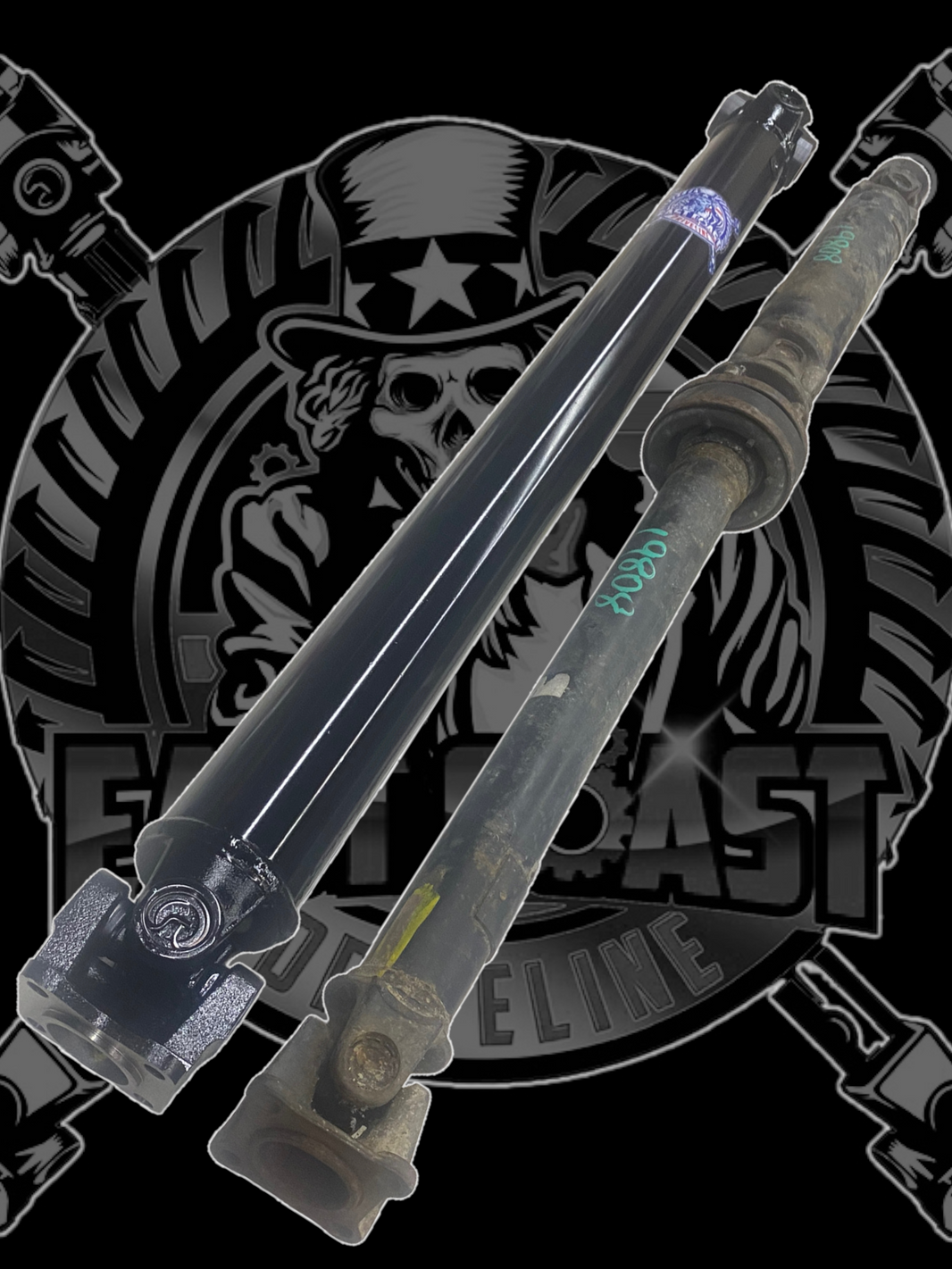 Custom Length Driveshaft with Transmission Yoke and Flange Yoke at Dif