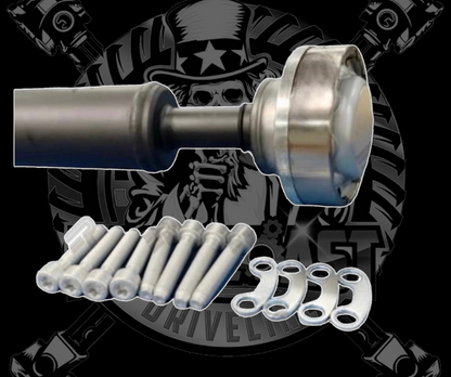 2015 + Dodge Challenger Hellcat/SRT 392/Scat Pack/RT 2 Piece Driveshaft (UPGRADED HD HANGER- Street or Track Options)