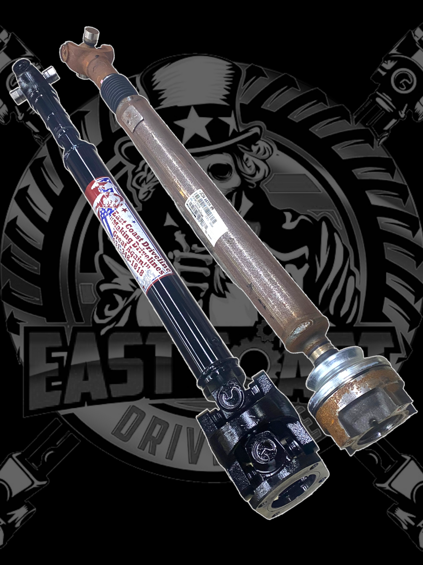 2017-2023 Ford F250, F350, F450, F550 Superduty 4WD Upgraded Front Driveshaft for 0-8” Lift (custom lengths available) HC34-4A376-AB/JC34-4A376-BB