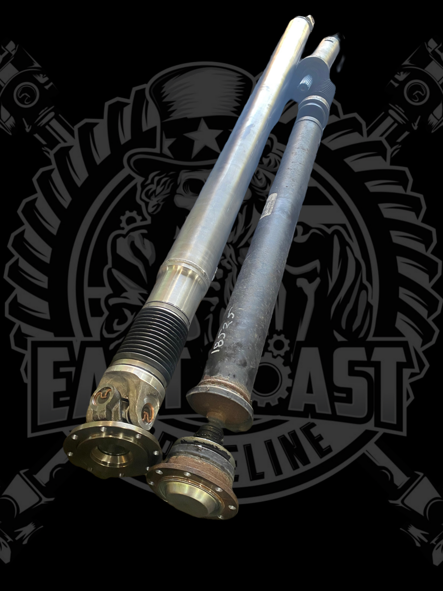 2017-2019 Nissan Titan AWD/4WD Rear Driveshaft. Fits Crew 5.5’, King 6.5’, Regular 8’ with 140” Wheelbase. UJ Conversion in Rear