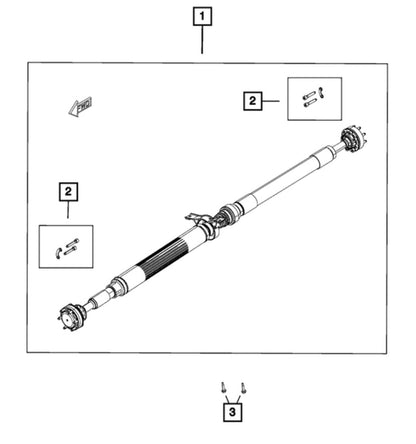 2015+ Dodge Charger RWD SRT392/SRT/Scat Pack/RT 5.7L and 6.4L V8 Automatic HD 1 Piece Driveshaft *Direct Fit*