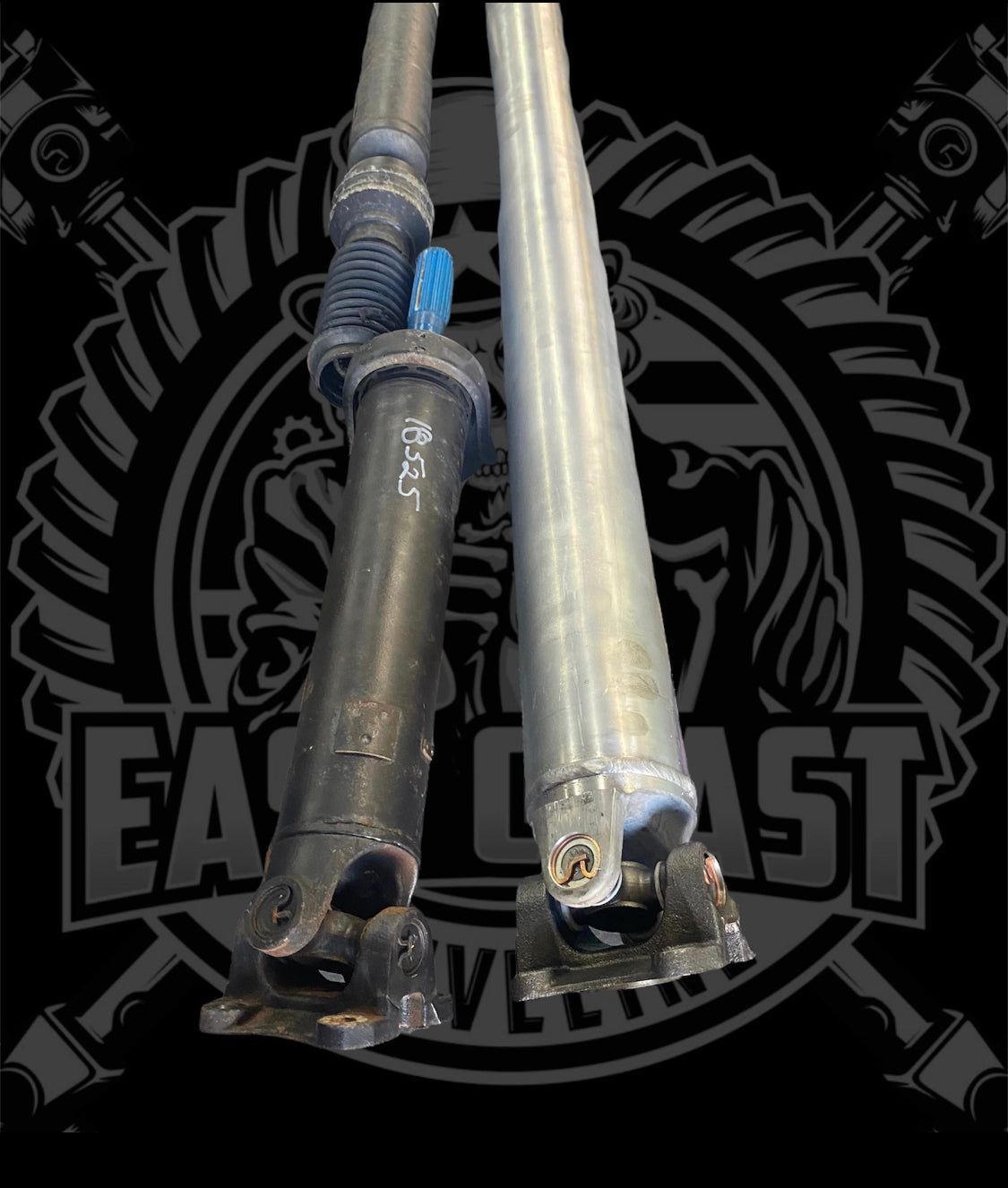 2016-2023 Nissan Titan XD AWD/4WD Rear HD Driveshaft. Fits 5.6L Gas 151.6” Wheelbase (SKU: 37300-EZ00C)